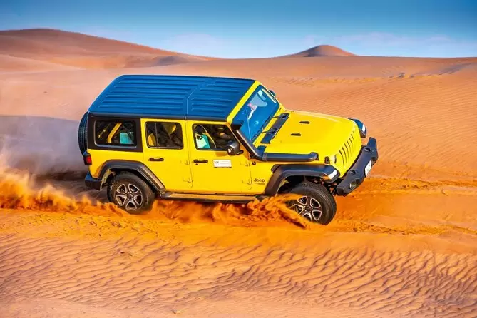 desert safari in a private jeep